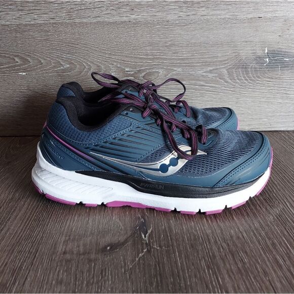 SAUCONY Women's Echelon 8 Running Shoes in Space/Razzle Size 7W - Picture 1 of 11